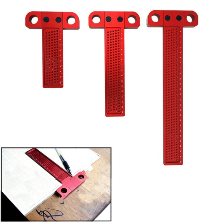 Woodworking T-Shaped Hole Marking Ruler, Style:T100