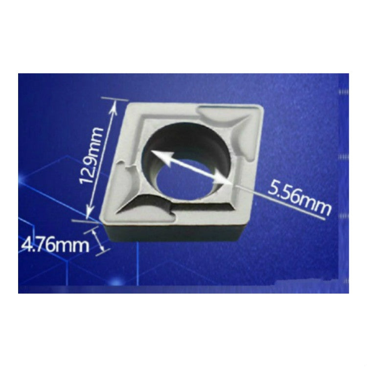 10 PCS/Box CNC Inner Hole Diamond Blade Boring Cutter Grain Steel Special Alloy Cutter Head, Specification:CCMT120408ï¼ˆR0.8ï¼‰