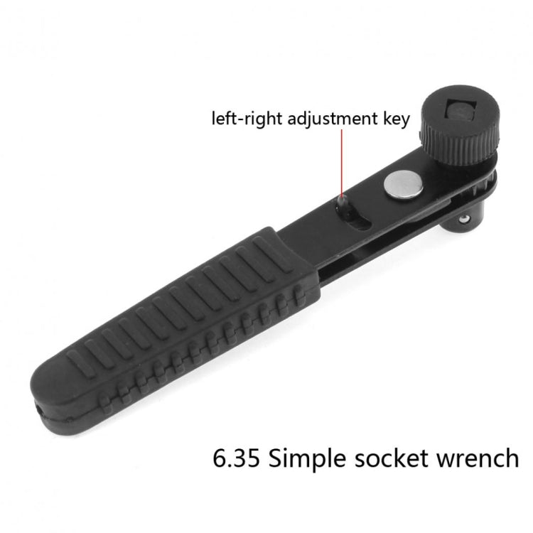 Rapid Ratchet Wrench 1/4 incn Screwdriver Rod 6.35mm Quick Socket Wrench