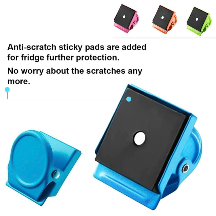 8 PCS Creative Magnet Clips Colored Metal Refrigerator Stickers Home Office Supplies