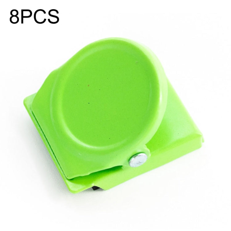 8 PCS Creative Magnet Clips Colored Metal Refrigerator Stickers Home Office Supplies