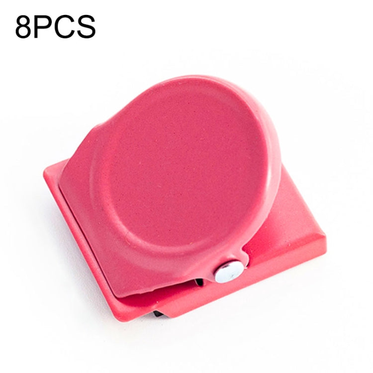 8 PCS Creative Magnet Clips Colored Metal Refrigerator Stickers Home Office Supplies