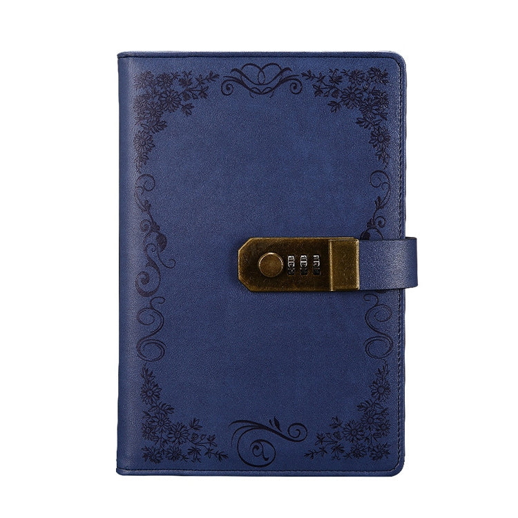 Retro Flowers Diary With Lock Notebook A5 Vintage Note Book Travel notepad