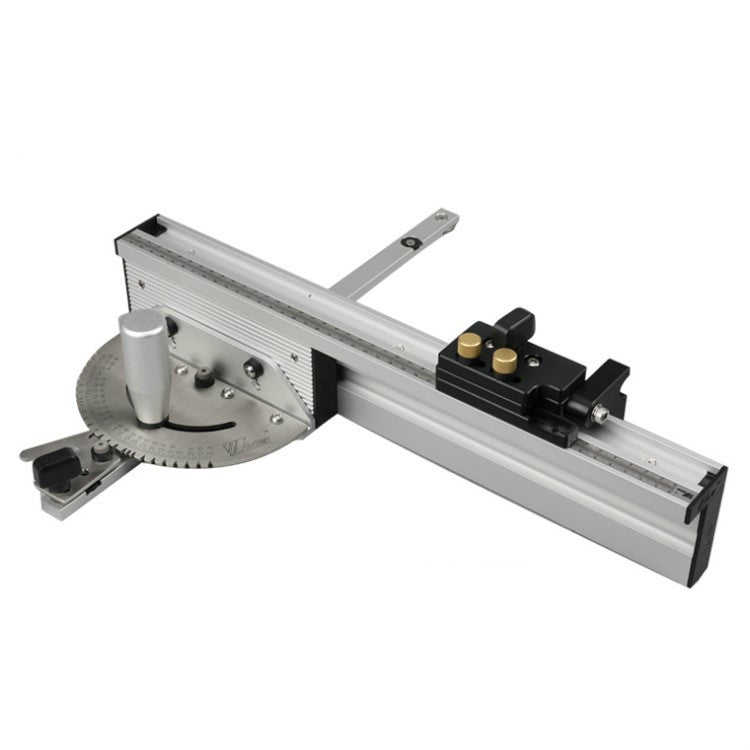 Woodworking Pusher Slide Ruler Woodworking Table Saw Measuring Tool, Style:Aluminum Handle + 450mm ï¼‹ Limit