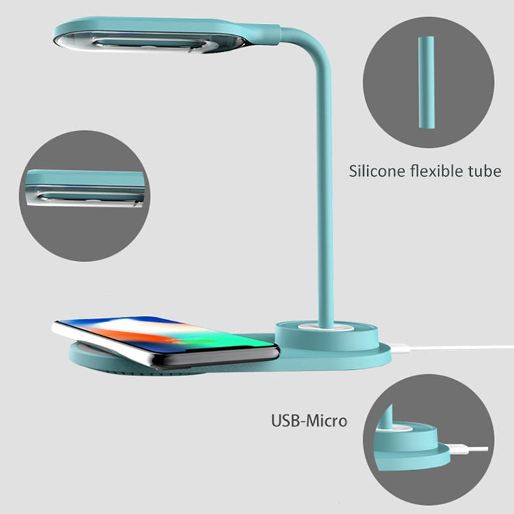Multi-Function USB LED Lamp Touch Light with Qi Wireless Charging Pad