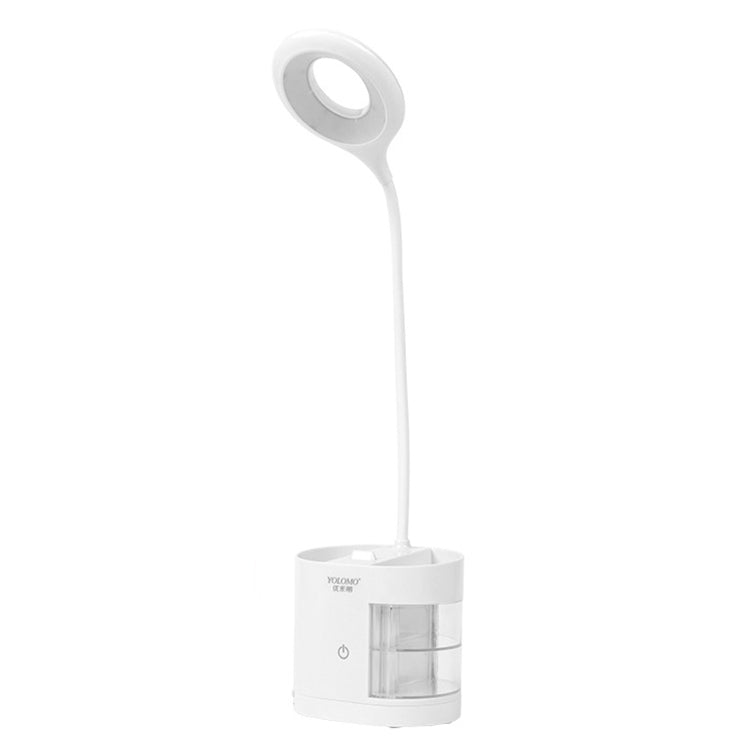 Pen Container LED Desk Lamp Stationery Storage Box Light Touch Dimming Study Reading Lamp