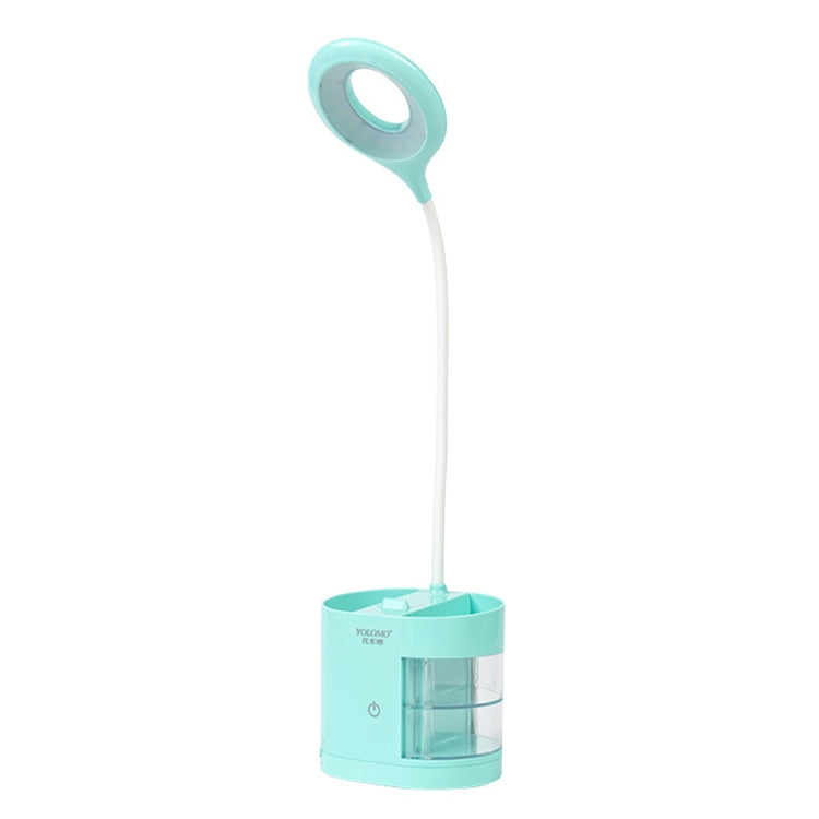 Pen Container LED Desk Lamp Stationery Storage Box Light Touch Dimming Study Reading Lamp