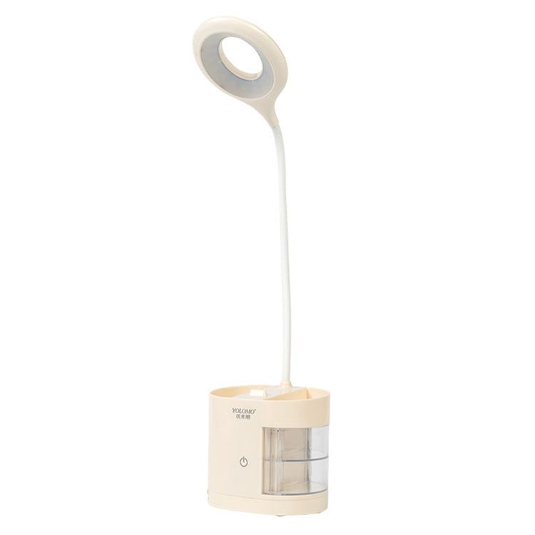 Pen Container LED Desk Lamp Stationery Storage Box Light Touch Dimming Study Reading Lamp