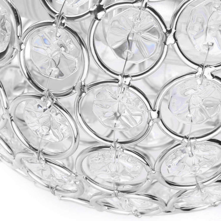 LED Energy-saving Crystal Wall Light Study Hotel Bedroom(Silver)
