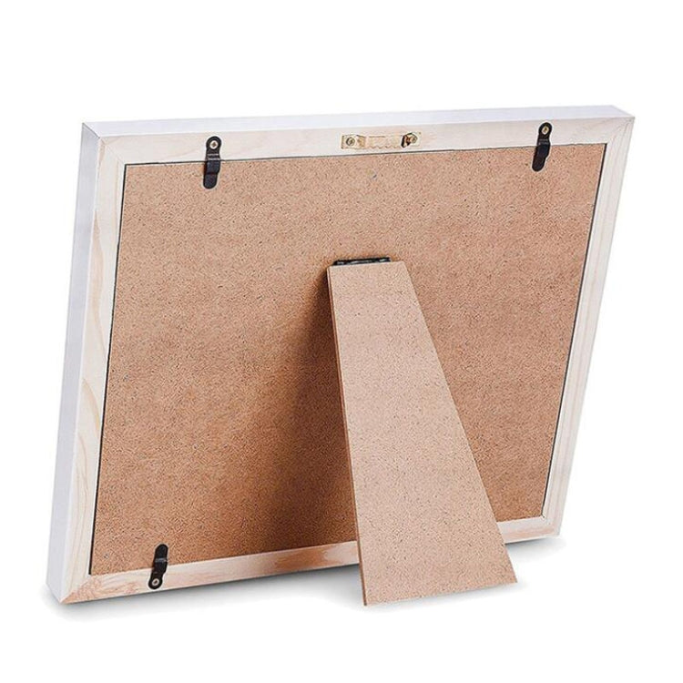 Solid Wood Three-frame BabyHands and Feet Mud Print Photo Frame with Cover