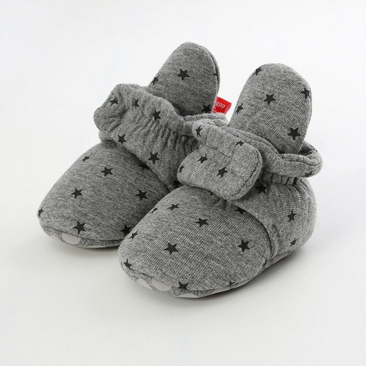 0-1 Year Old Spring and Autumn Knitted Baby Shoes Warm Toddler Cotton Shoes, Size:Inner Length 11cm