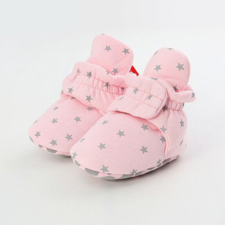 0-1 Year Old Spring and Autumn Knitted Baby Shoes Warm Toddler Cotton Shoes, Size:Inner Length 11cm