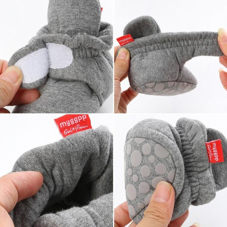 0-1 Year Old Spring and Autumn Knitted Baby Shoes Warm Toddler Cotton Shoes, Size:Inner Length 12cm