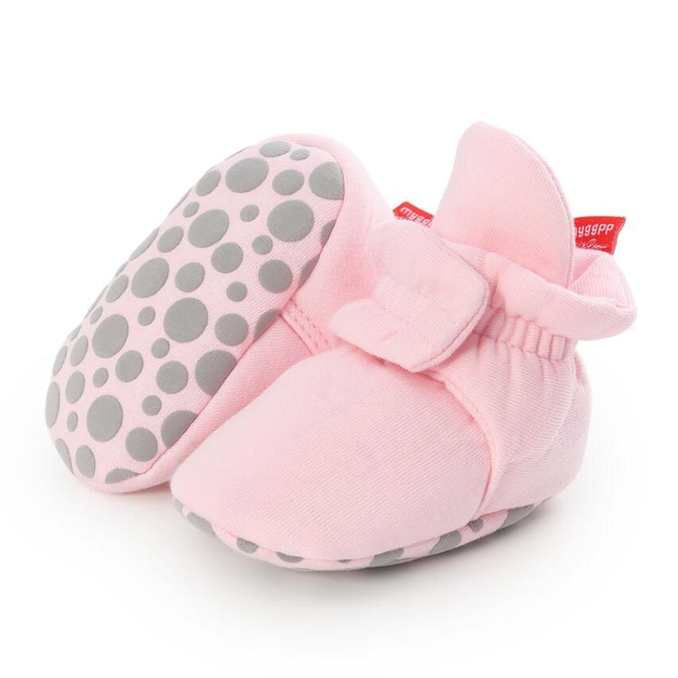 0-1 Year Old Spring and Autumn Knitted Baby Shoes Warm Toddler Cotton Shoes, Size:Inner Length 12cm
