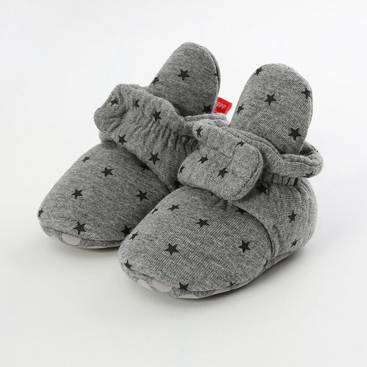 0-1 Year Old Spring and Autumn Knitted Baby Shoes Warm Toddler Cotton Shoes, Size:Inner Length 13cm