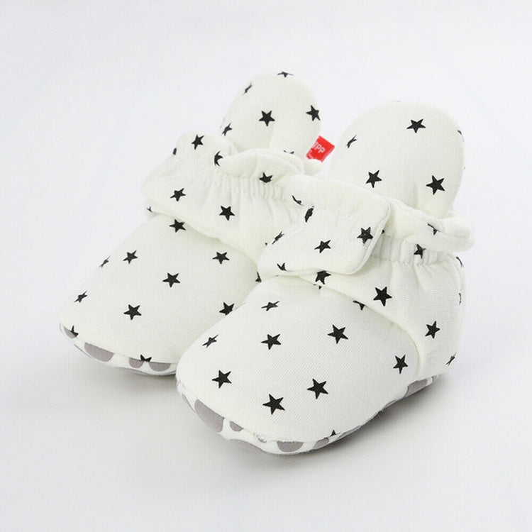0-1 Year Old Spring and Autumn Knitted Baby Shoes Warm Toddler Cotton Shoes, Size:Inner Length 13cm