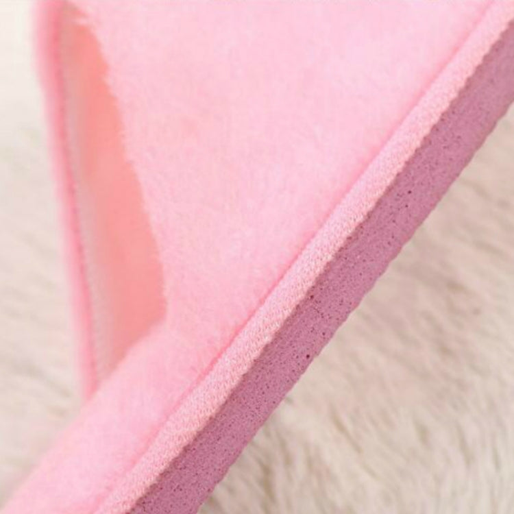 2 Pairs Home Warm Plush Cotton Slippers, Size:42-43