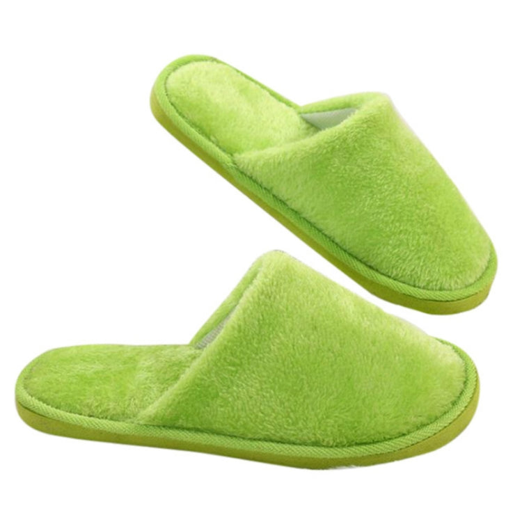 2 Pairs Home Warm Plush Cotton Slippers, Size:44-45