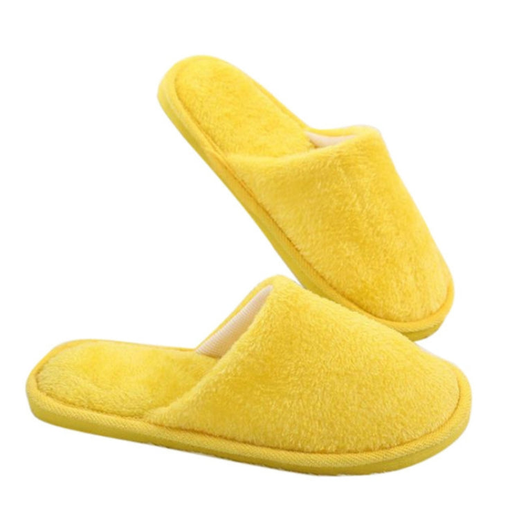 2 Pairs Home Warm Plush Cotton Slippers, Size:44-45
