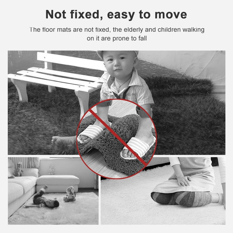 4 PCS Carpet Pad Double-sided adhesive Sticker Anti Slip Mat Pads Bath Rug Mat