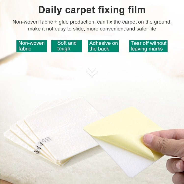 4 PCS Carpet Pad Double-sided adhesive Sticker Anti Slip Mat Pads Bath Rug Mat