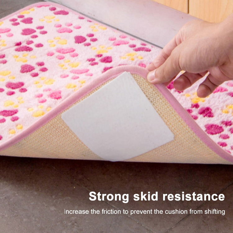 4 PCS Carpet Pad Double-sided adhesive Sticker Anti Slip Mat Pads Bath Rug Mat