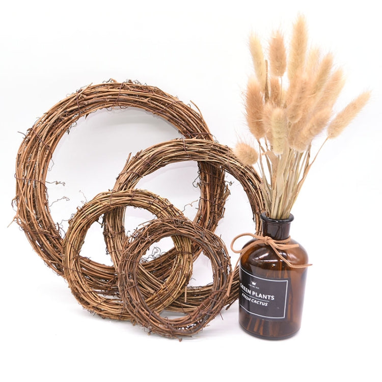 2 PCS Tree Vine Christmas Wreath DIY Rattan Garden Decoration Rattan Window Decoration, Size:10CM