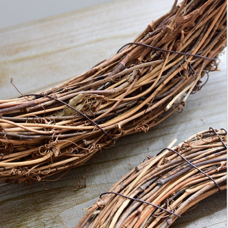 2 PCS Tree Vine Christmas Wreath DIY Rattan Garden Decoration Rattan Window Decoration, Size:25CM