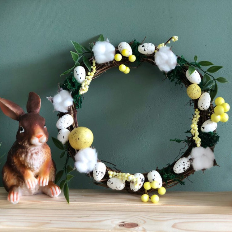 2 PCS Tree Vine Christmas Wreath DIY Rattan Garden Decoration Rattan Window Decoration, Size:25CM