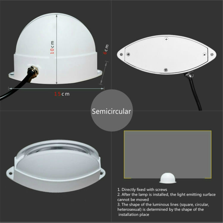 Black LED Door Frame Corridor Window Wall Spotlight