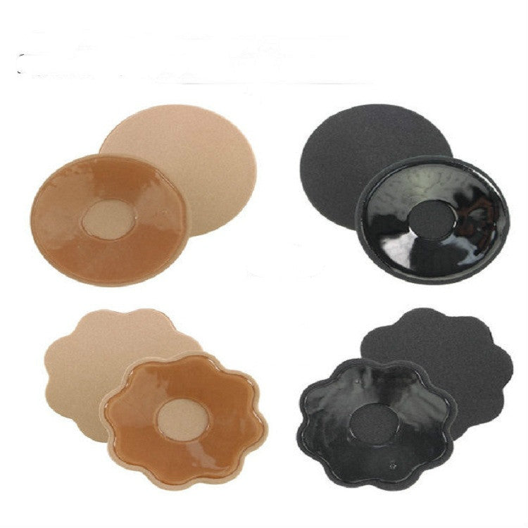 1 Pair Wedding Female Underwear Anti Bump Anti Emptied Seamless Breathable Silicone Breast Paste, Size:One Size