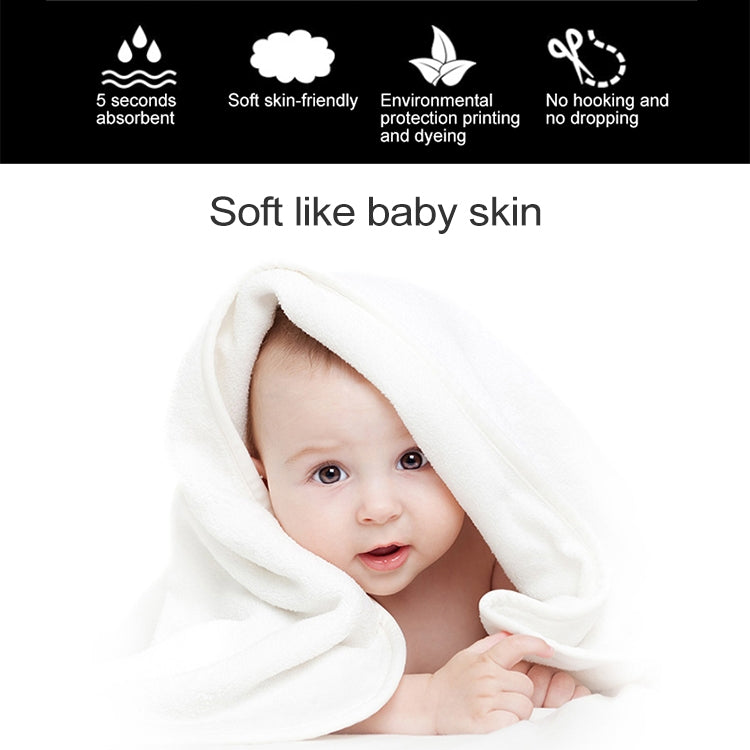 Cut Edge Towel Bath Towel Wavy Edge High Density Coral Fleece Super Absorbent Quick-drying, Size:35 Ã— 75cm