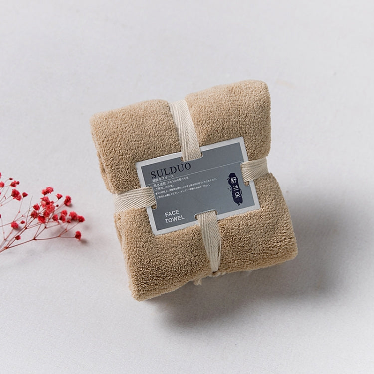 Cut Edge Towel Bath Towel Wavy Edge High Density Coral Fleece Super Absorbent Quick-drying, Size:35 Ã— 75cm