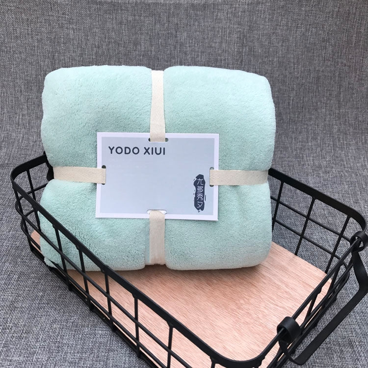 Cut Edge Towel Bath Towel Wavy Edge High Density Coral Fleece Super Absorbent Quick-drying, Size:35 Ã— 75cm