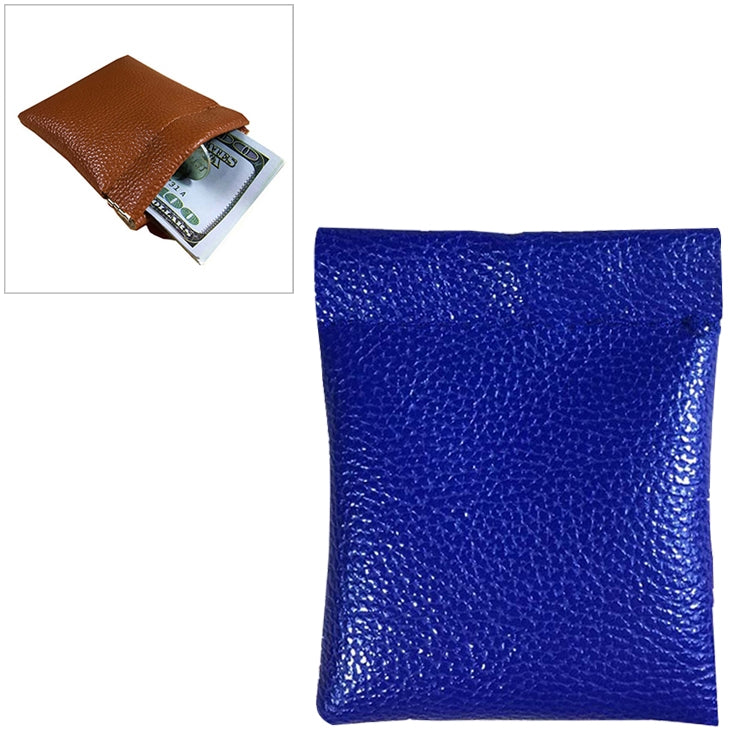 Fashion Solid Color PU Leather Coin Purse Women Men Small Mini Short Wallet Money Bags