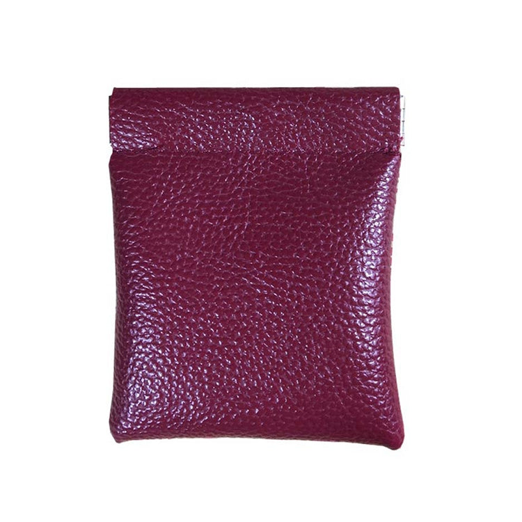 Fashion Solid Color PU Leather Coin Purse Women Men Small Mini Short Wallet Money Bags