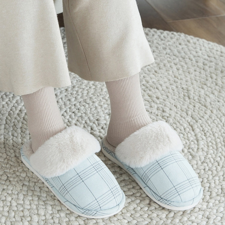 Warm Plush Non Slip Home Shoes Indoor Slippers, Size:35-36