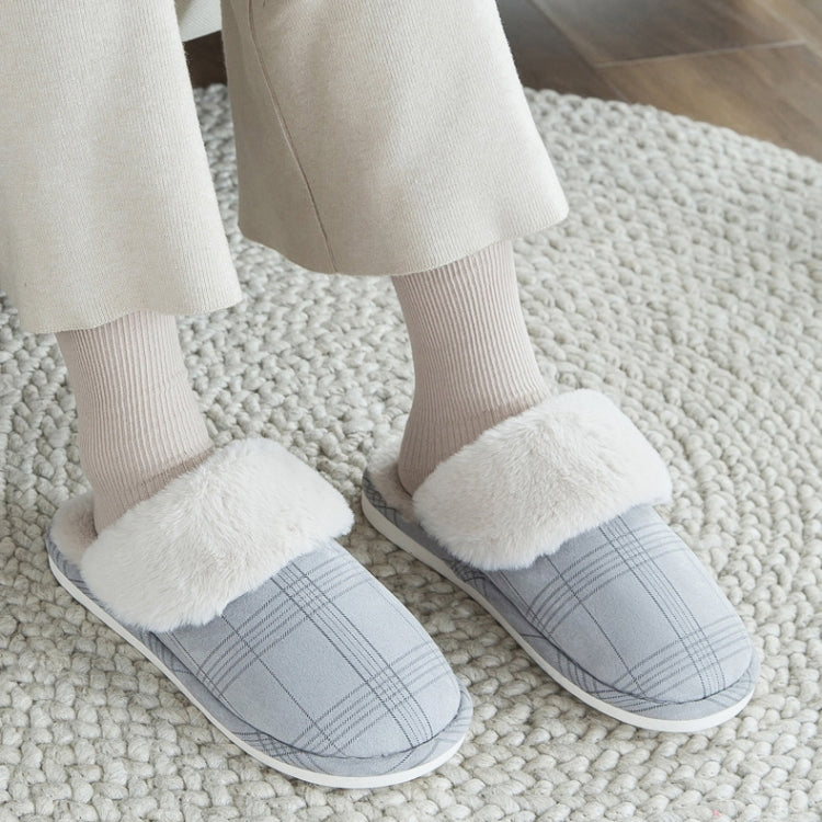 Warm Plush Non Slip Home Shoes Indoor Slippers, Size:37-38