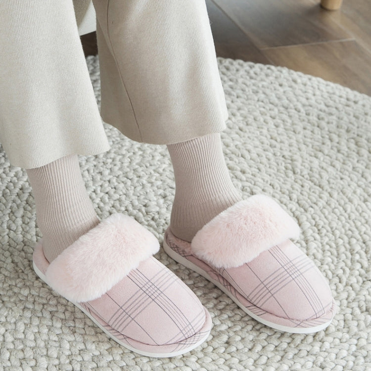 Warm Plush Non Slip Home Shoes Indoor Slippers, Size:41-42