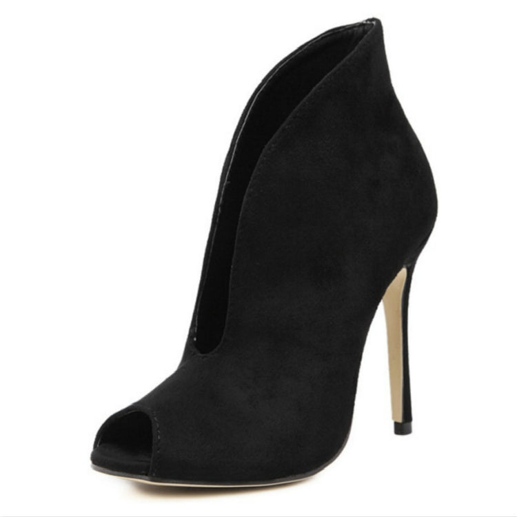 Female Pointed Stiletto Martin Boots, Size:36