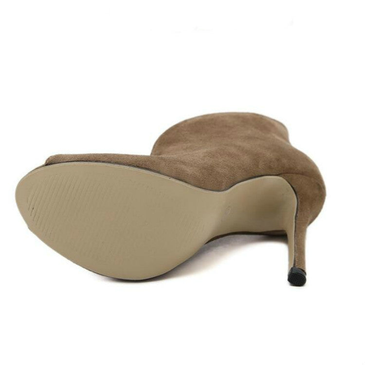 Female Pointed Stiletto Martin Boots, Size:36