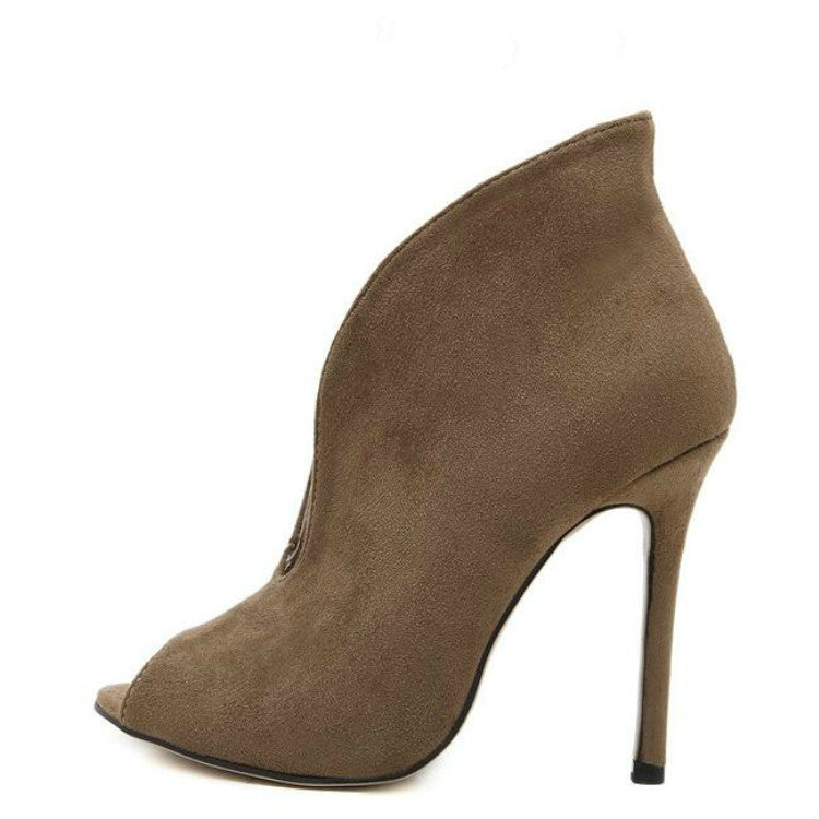 Female Pointed Stiletto Martin Boots, Size:36