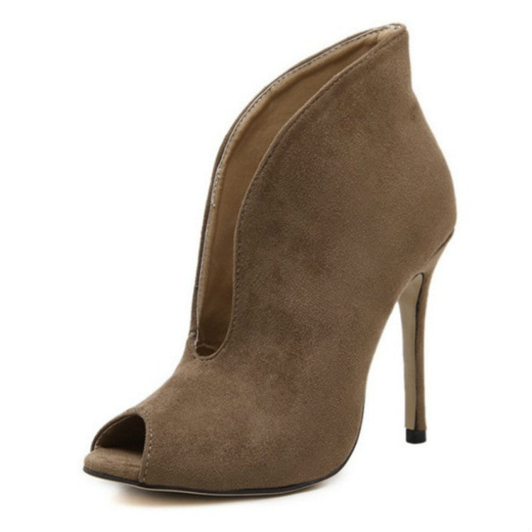 Female Pointed Stiletto Martin Boots, Size:38