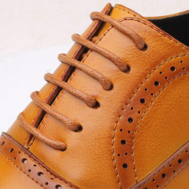 Large Size Men Retro Business Dress Fashion British Leather Shoes, Size:46