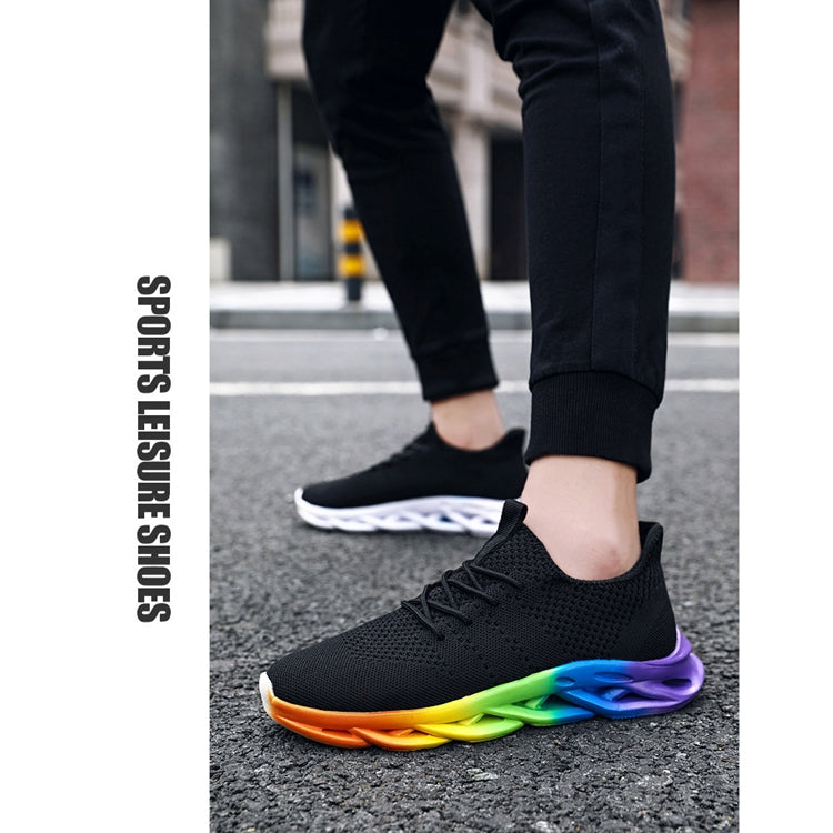 Flying Woven Men Shoes Trend Casual Sports Shoes, Shoe Size:42