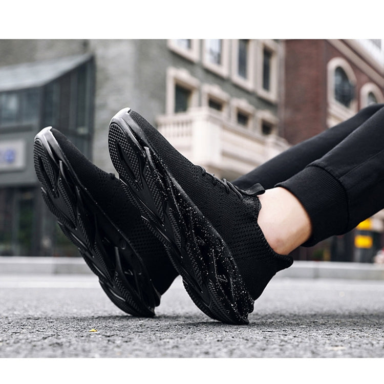 Flying Woven Men Shoes Trend Casual Sports Shoes, Shoe Size:43