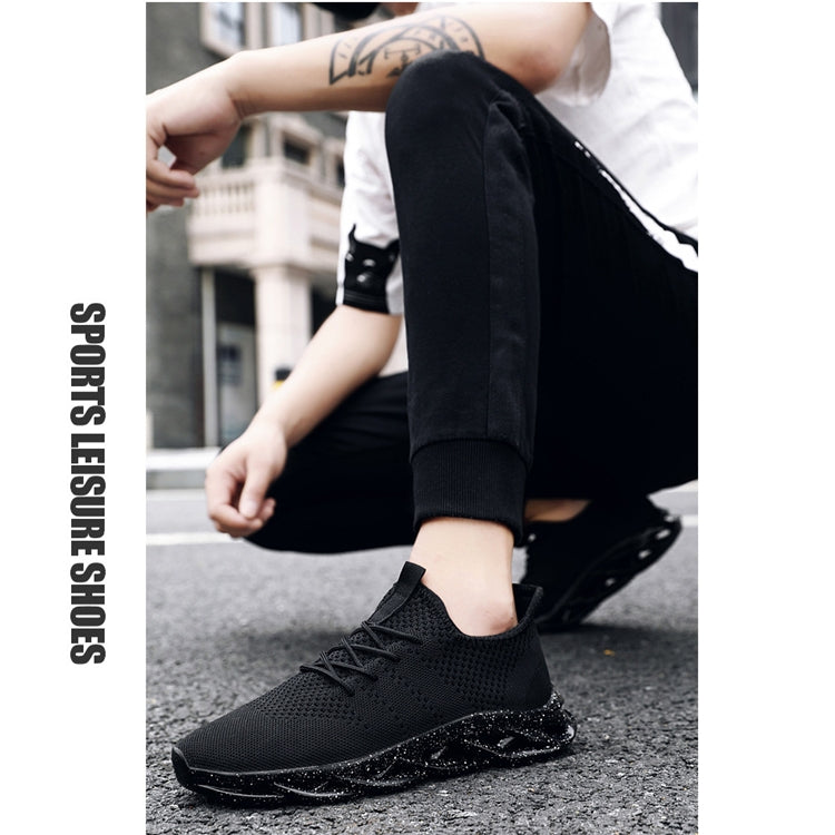Flying Woven Men Shoes Trend Casual Sports Shoes, Shoe Size:44