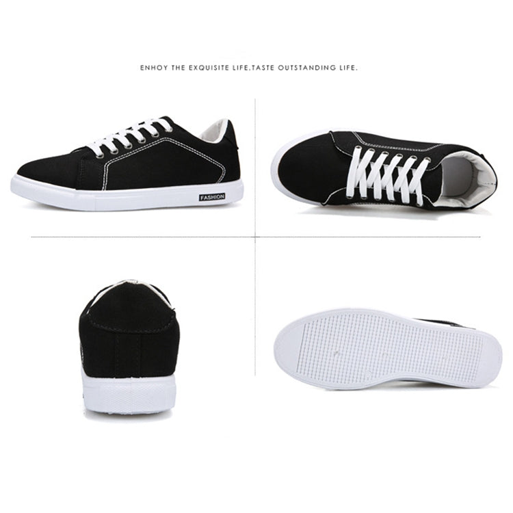Men Fashion Canvas Shoes Tide Casual Breathable Shoes, Shoe Size:41(Red)