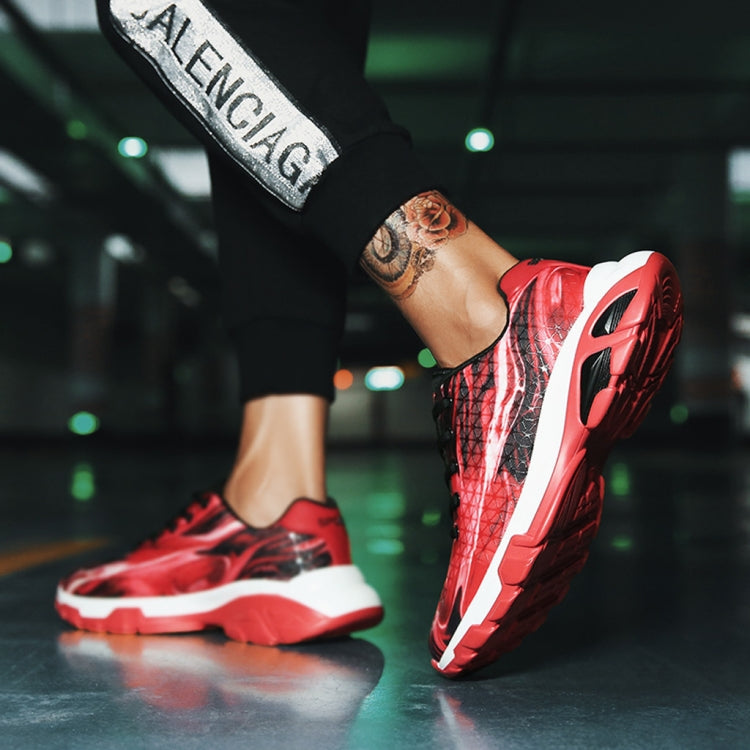 Lovers Basketball Shoes Breathable Wear-Resistant Shock Absorbers School Running Shoes, Shoe Size:38