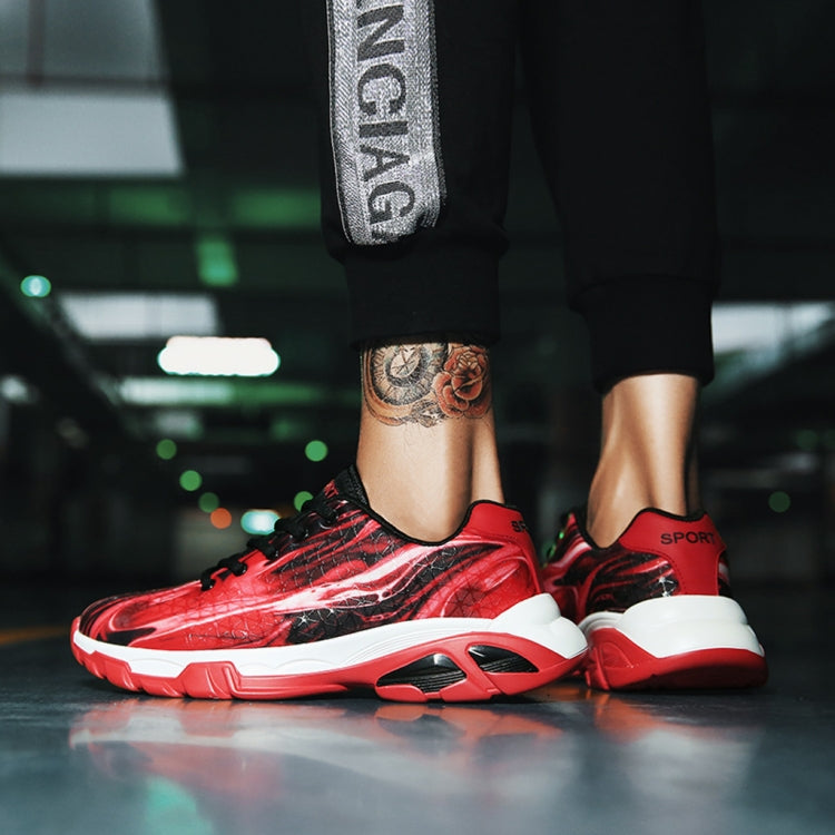 Lovers Basketball Shoes Breathable Wear-Resistant Shock Absorbers School Running Shoes, Shoe Size:44